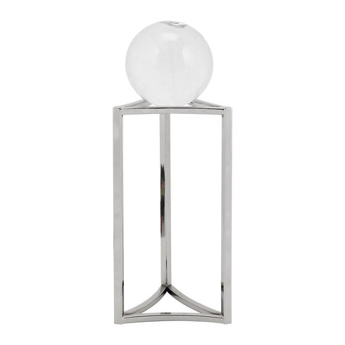 Silver Crystal Ball Stand